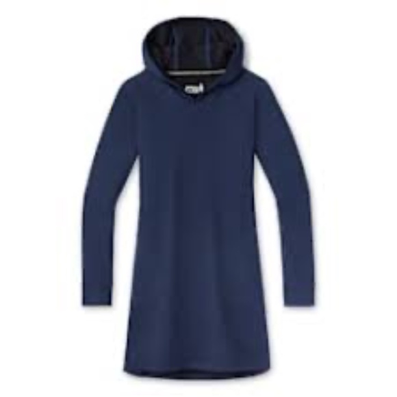 Smartwool Dresses & Skirts - Smartwool Women's Everyday Exploration Merino Hoodie Navy Blue Dress -SMALL